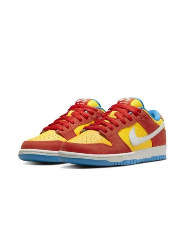 Nike SB Dunk Low 2022 Bart Simpson Leather Rubber Sole Casual Sneakers BQ6817-602