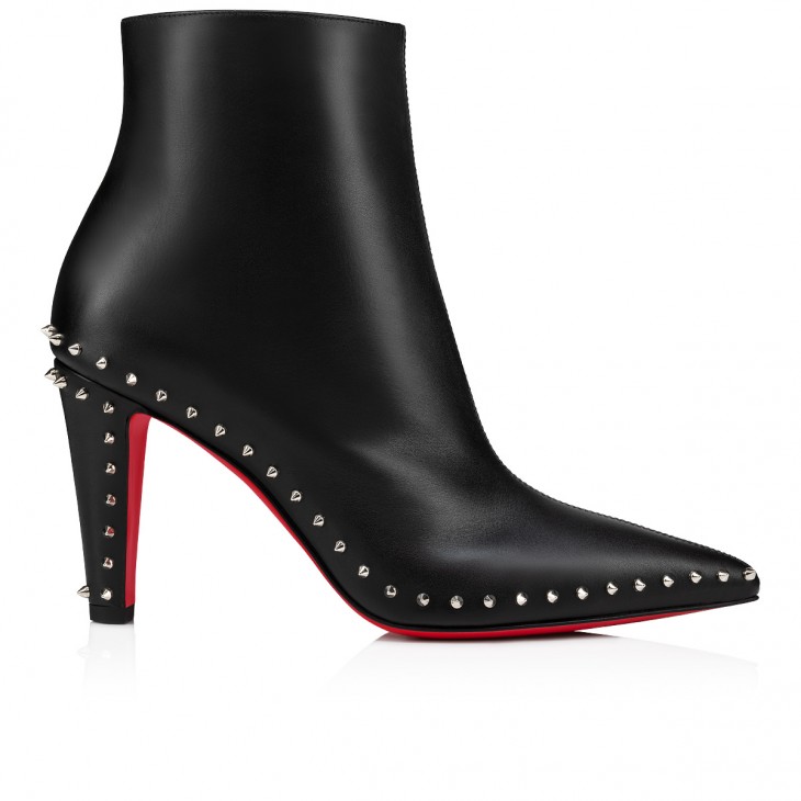 Christian Louboutin Vidura Classic 85 Mm Black Calf Leather Boots 3230550BK01