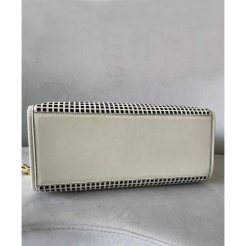 Fendi Sunshine Medium Openwork Kem Da Bò Túi Tote Nữ 8bh386