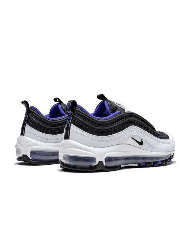 Nike Air Max 97 2018 White Black Persian Violet Leather Rubber Sole Running Sneakers 921522-102