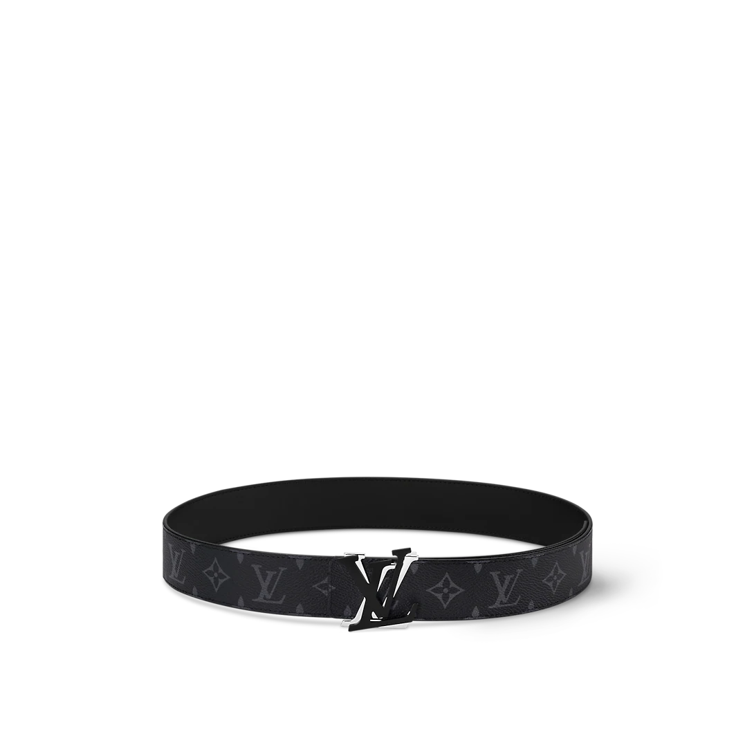 Louis Vuitton Lv Shake Classic 40 Mm Black Canvas Pin Buckle Dress Belt M0714U