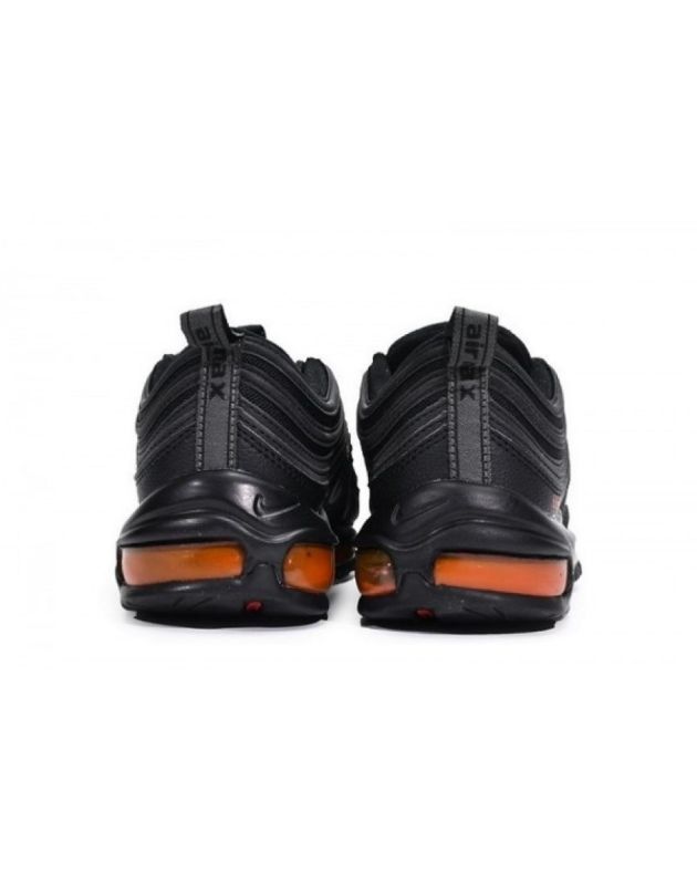 Nike Air Max 97 2021 Black University Red Leather Rubber Sole Running Sneakers DH4092-001