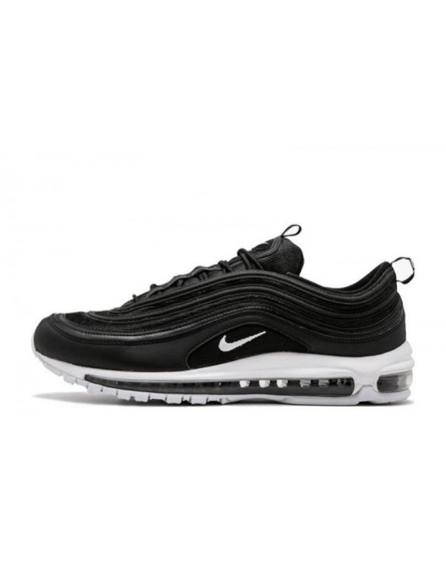 Nike Air Max 97 2017 Black White Leather Air Sole Running Sneakers 921826-001