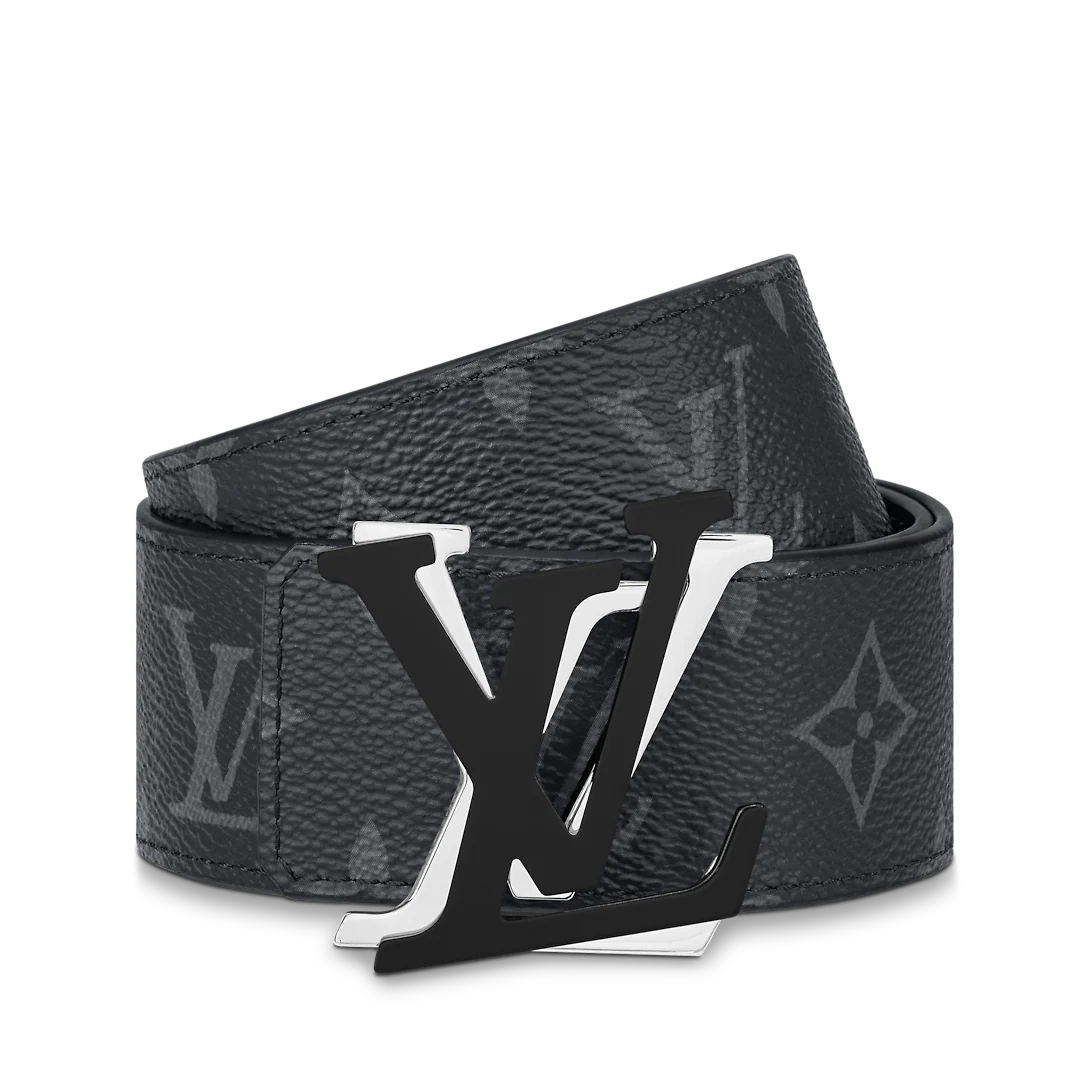 Louis Vuitton Lv Shake Classic 40 Mm Black Canvas Pin Buckle Dress Belt M0714U