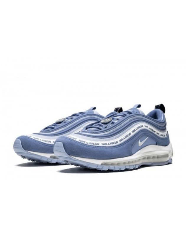 Nike Air Max 97 2019 Have a Nike Day Indigo Storm Leather Rubber Sole Running Sneakers BQ9130-400