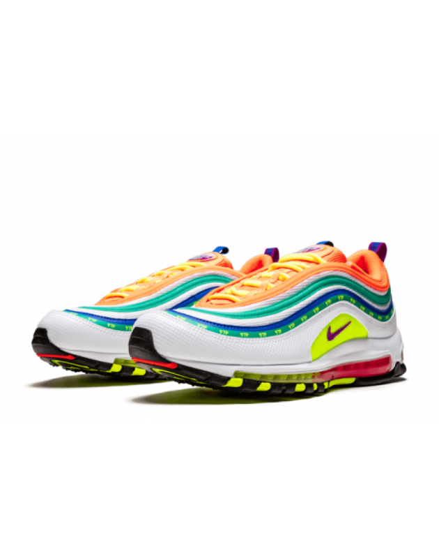 Nike Air Max 97 2019 London Summer of Love Leather Rubber Sole Running Sneakers CI1504-100