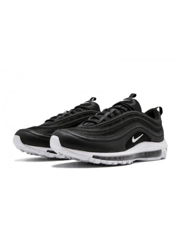 Nike Air Max 97 2017 Black White Leather Air Sole Running Sneakers 921826-001
