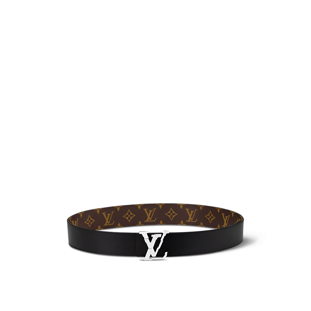 Louis Vuitton Lv Pixel Reversible Classic 40 Mm Brown Canvas Pin Buckle Men Dress Belt M8389T