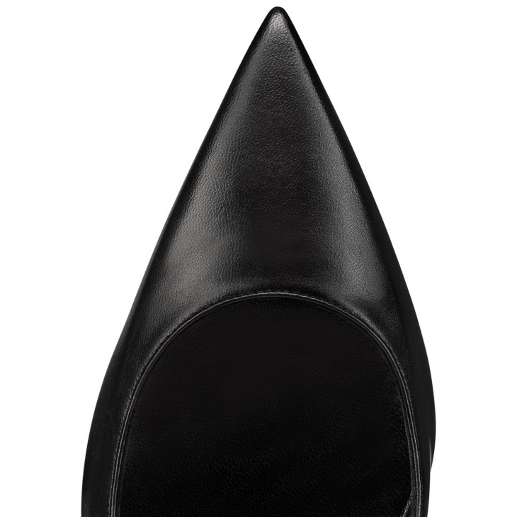 Christian Louboutin Condora Classic 85 Mm Black Leather Pointed Toe Pump Heels 1230134B439