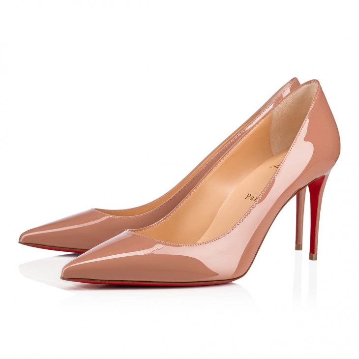 Giày cao gót Christian Louboutin Kate Classic 85 Mm màu be sáng chế Da bê mũi nhọn Giày cao gót mũi nhọn 3191416PK1A
