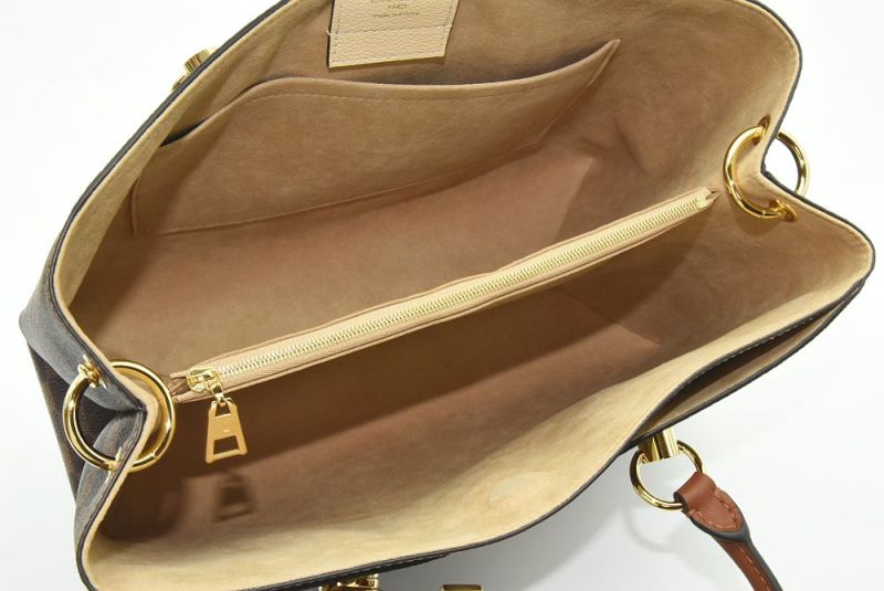 루이비통 다미에 에벤 리버사이드 브라운 캔버스 위트 토리옹 여성 토트 핸드백 N40135