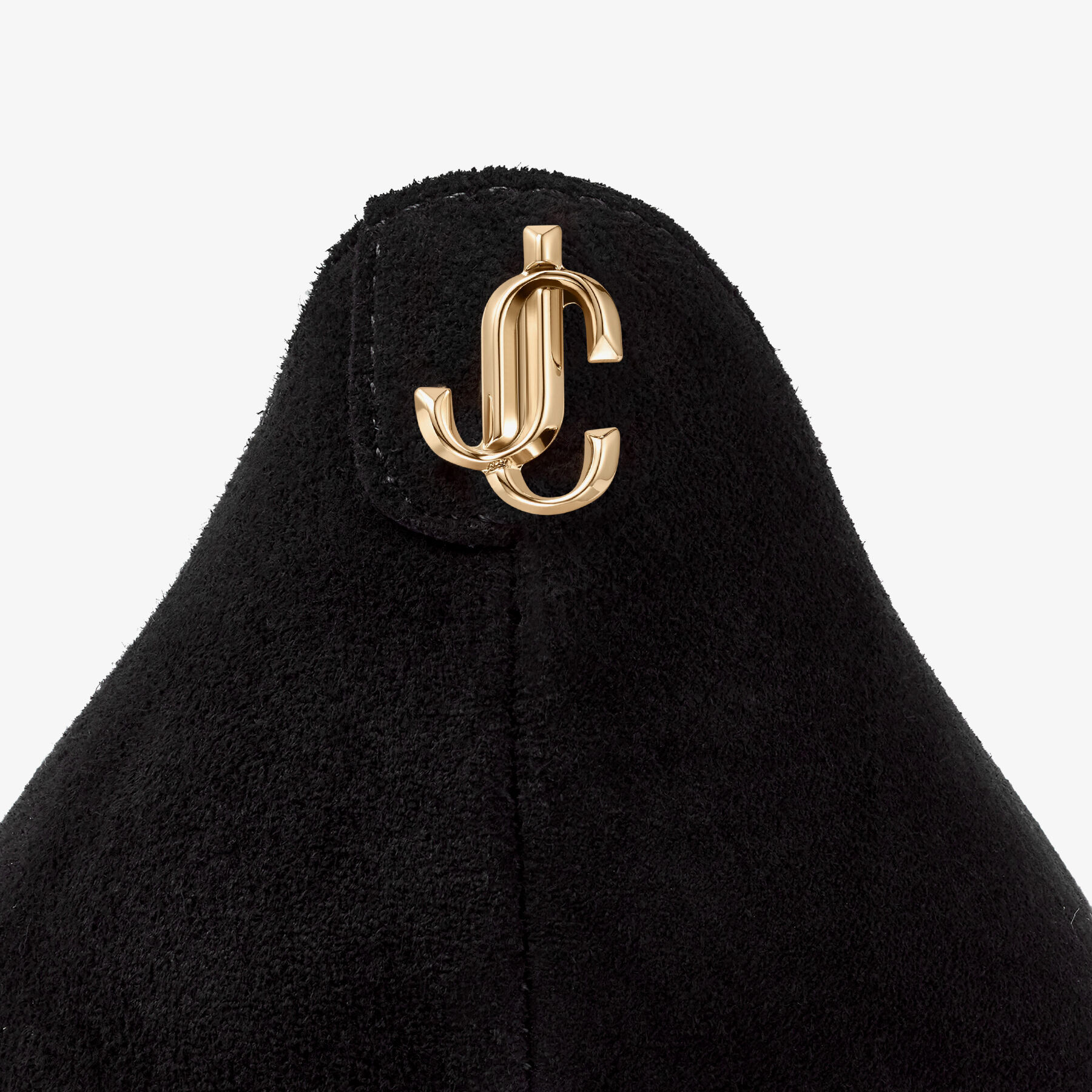 Jimmy Choo Love Classic 100 mm camurça preta salto bico fino LOVE100BWJ