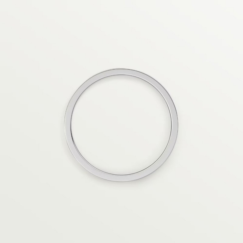Anel de aliança de casamento Cartier Love Classic Silver Platinum CRB4085300