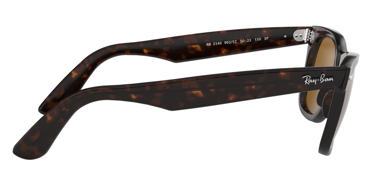 Ray-Ban Wayfarer Original Classic Polished Tortoise Acetate Brown Lenses Unisex Square Sunglasses RB2140 902/57 50-22