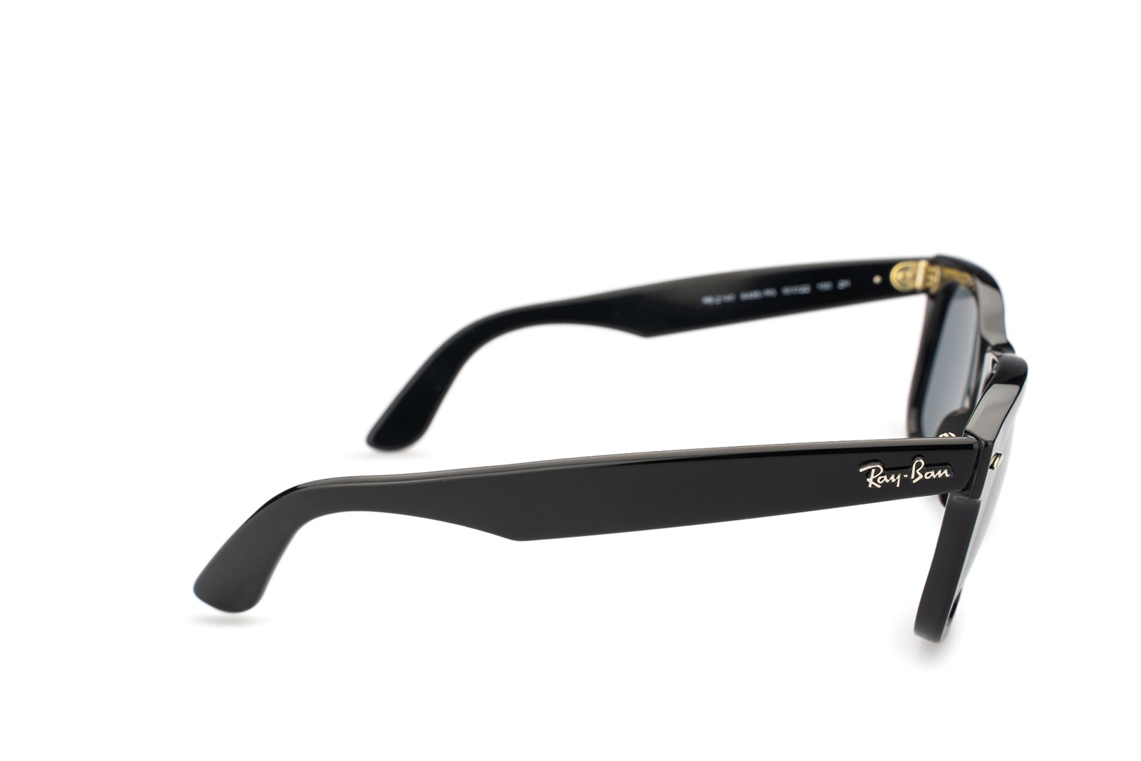 Ray-Ban Wayfarer Original Classic Polished Black Acetate Grey Lenses Unisex Square Sunglasses RB2140 6495R5 50-22