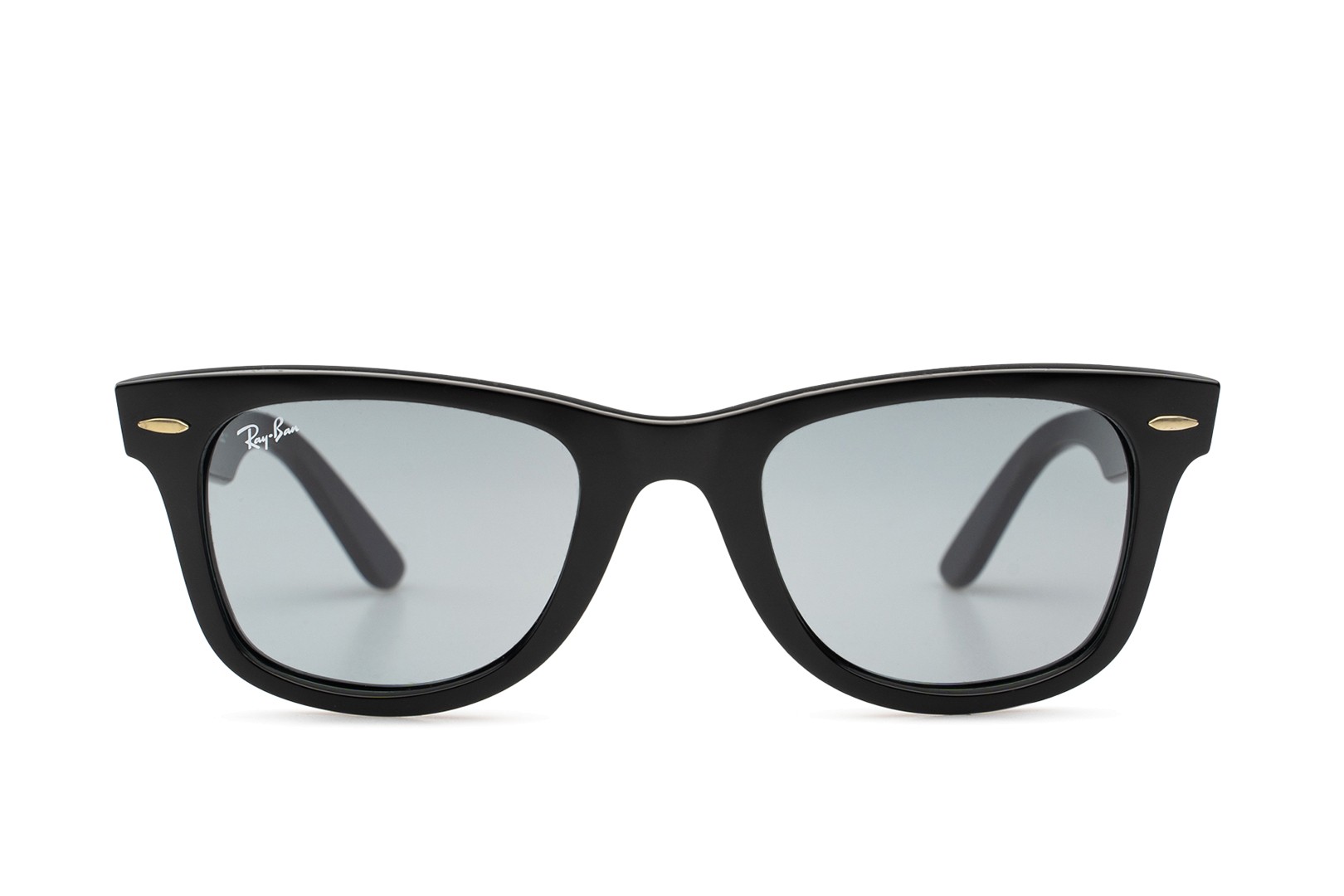 Ray-Ban Wayfarer Original Classic Polished Black Acetate Grey Lenses Unisex Square Sunglasses RB2140 6495R5 50-22