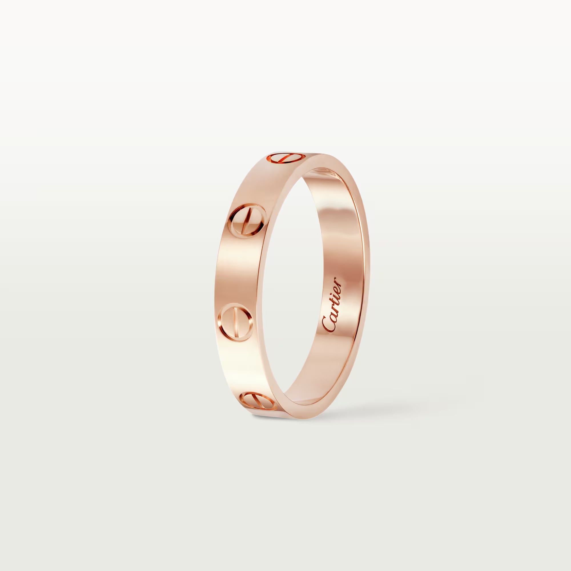 Cartier Love Classic Rose Gold Wedding Band Ring CRB4085200