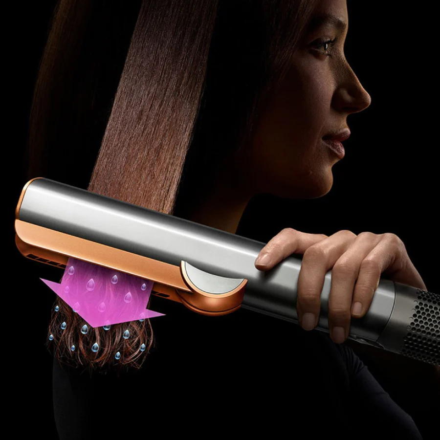 Dyson Airstrait New Nickel Copper Wet to Dry With Air Hair Straightener