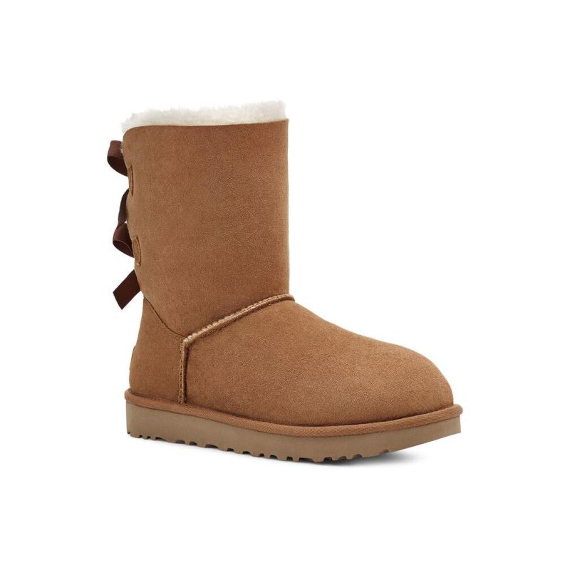 UGG Bailey Bow II Chestnut Sheepskin Women Snow Boots 1016225(2954)