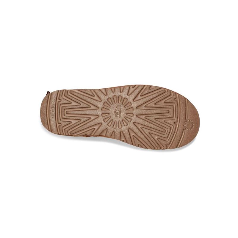 UGG Bailey Bow II Mini Chestnut Sheepskin Women Snow Boots 1016501(5062)