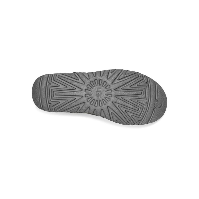 UGG Bailey Button II Mini Grey Sheepskin Women Snow Boots 1016422(3352)