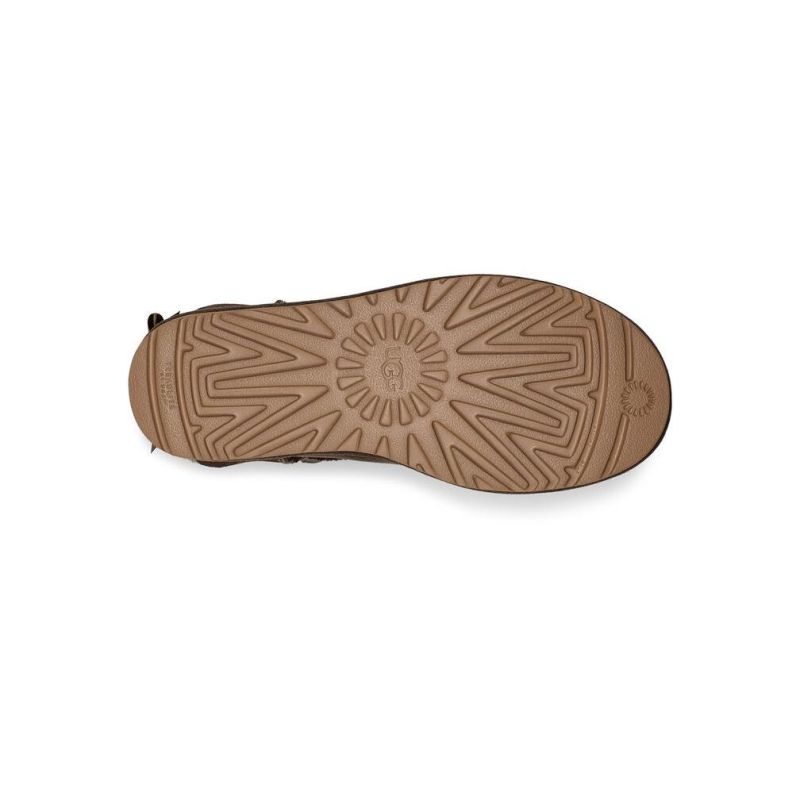 UGG Bailey Bow II Mini Slate Sheepskin Women Snow Boots 1016501(5062)