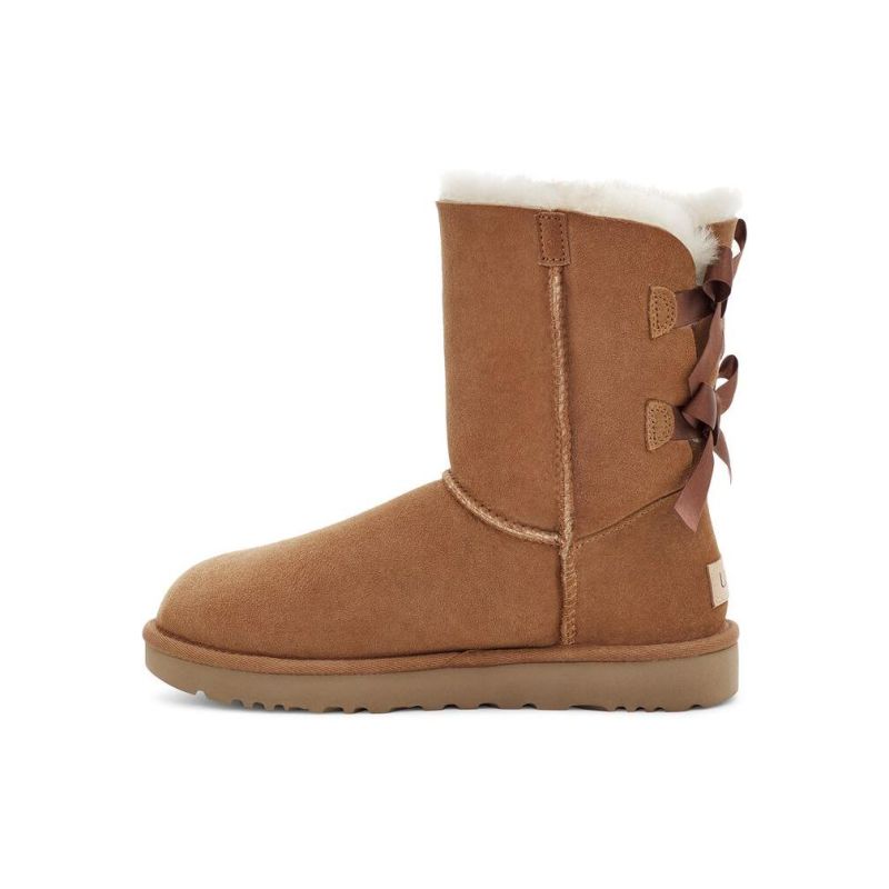 UGG Bailey Bow II Chestnut Sheepskin Women Snow Boots 1016225(2954)