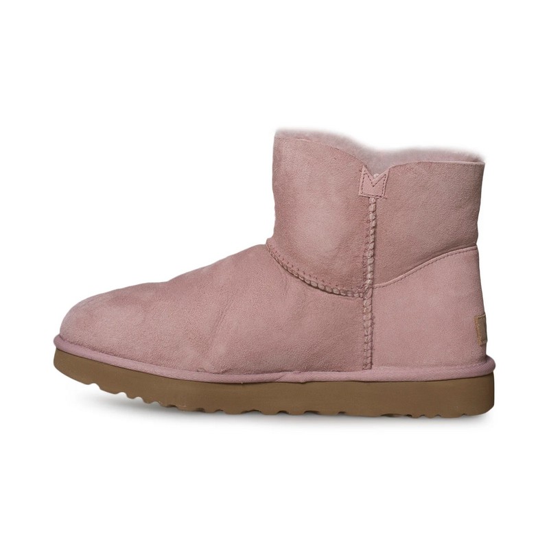 UGG Bailey Button II Mini Pink Crystal Sheepskin Women Snow Boots 1016422(3352)