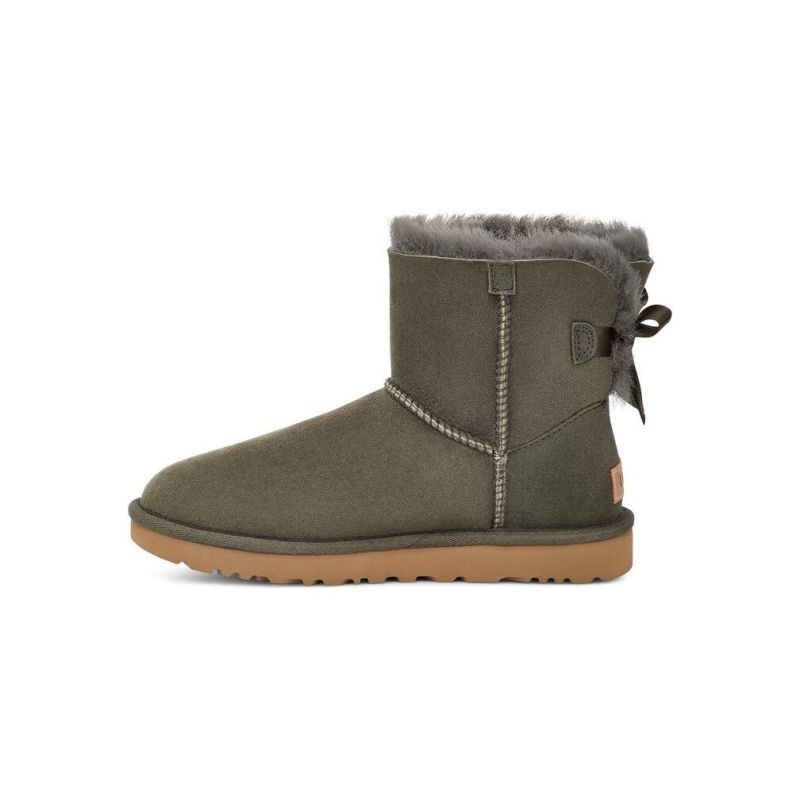 UGG Bailey Bow II Mini Forest Night Sheepskin Women Snow Boots 1016501(5062)