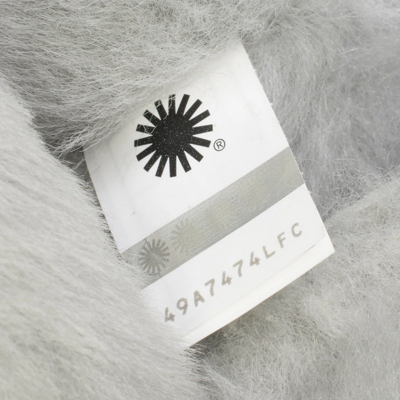 UGG Bailey Bow II Mini Bianco Grigio Pelle di Pecora Stivali da Neve Donna 1016501