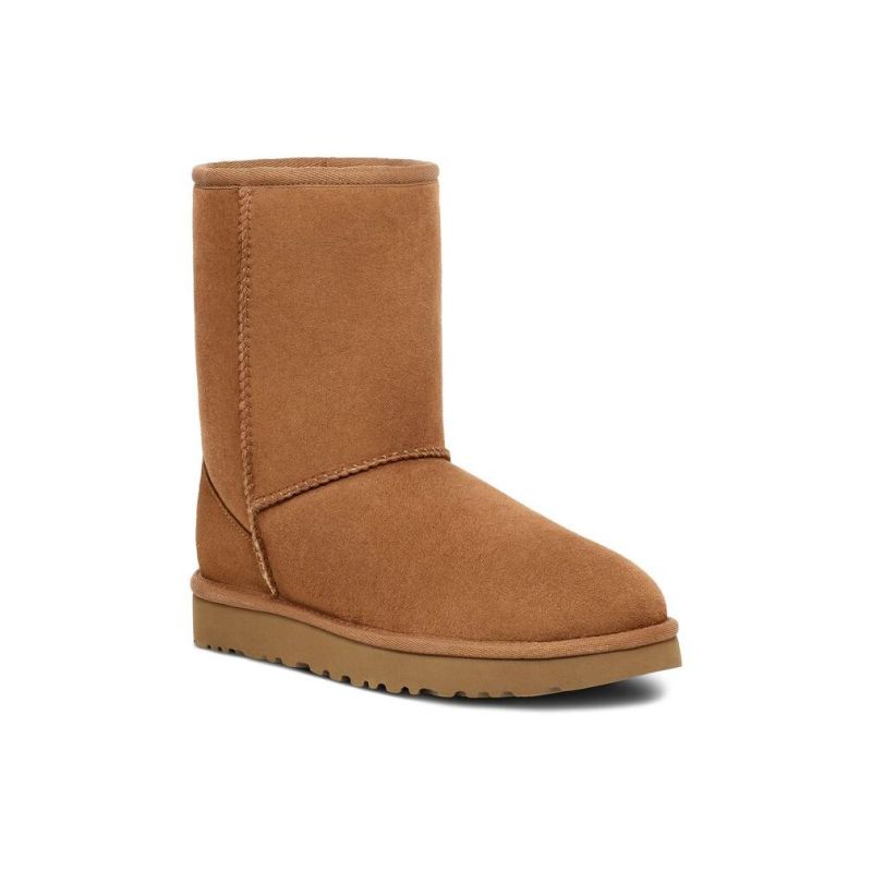 UGG Classic Short II Chestnut Sheepskin Women Snow Boots 1016223(5825)