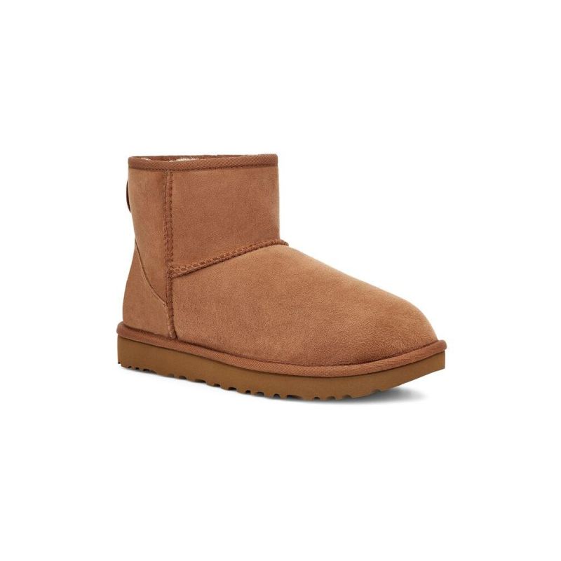 UGG Classic Mini II Iconic Chestnut Sheepskin Women Snow Boots 1016222(5854)