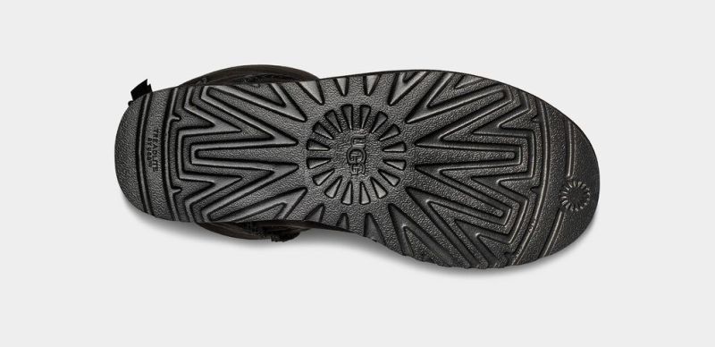 UGG Bailey Bow Tall II Black Sheepskin Upper Treadlite Outsole Women Boots 1016434