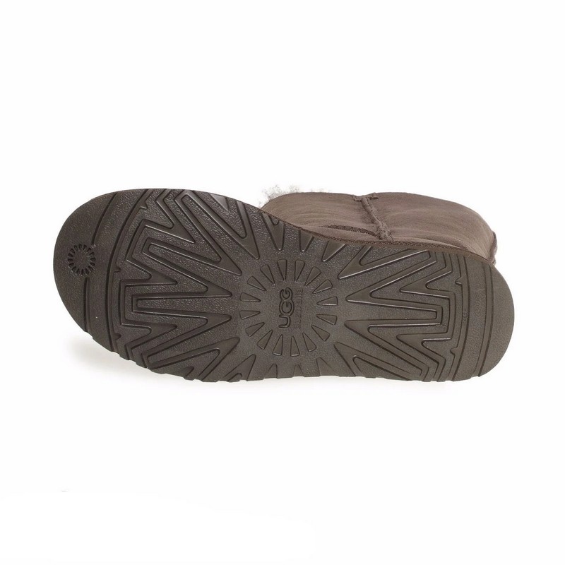 UGG Bailey Button Triplet II Burnt Cedar Sheepskin Upper Treadlite Outsole Women Tall Boots 1016227