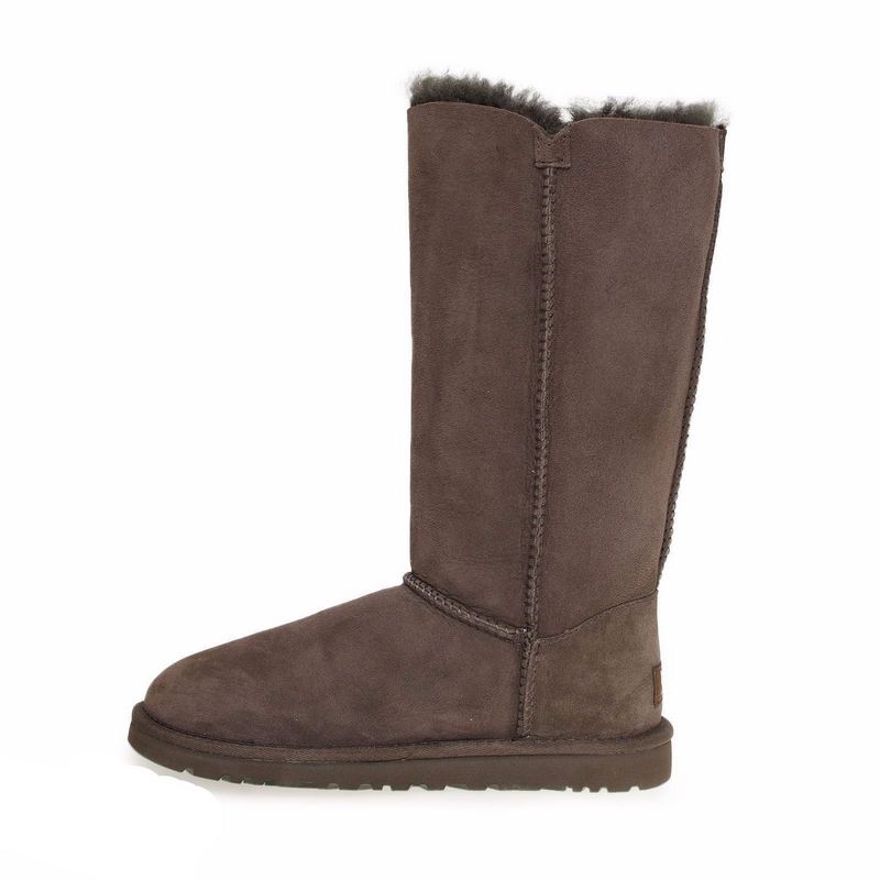 UGG Bailey Button Triplet II Burnt Cedar Sheepskin Upper Treadlite Outsole Women Tall Boots 1016227