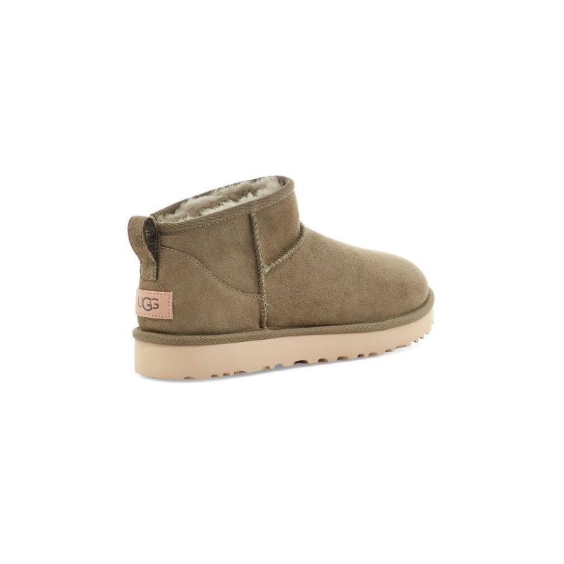 UGG Classic Ultra Mini Burnt Olive Sheepskin Unisex Stivali da neve bassi 1116109
