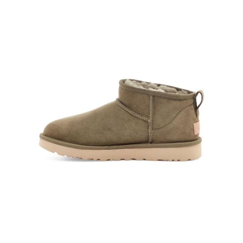 UGG Classic Ultra Mini Burnt Olive Sheepskin Unisex Stivali da neve bassi 1116109