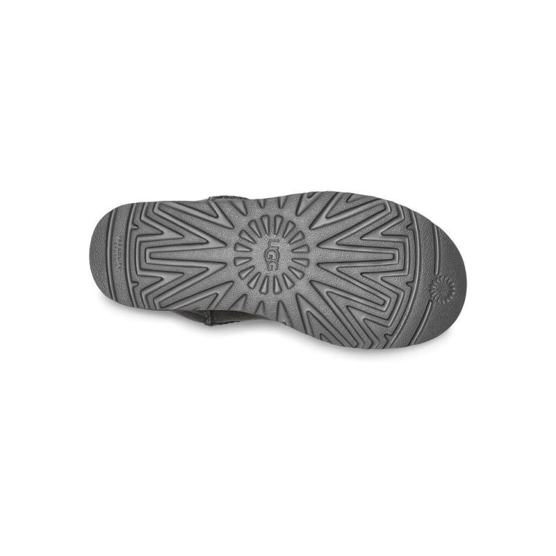 UGG Classic Ultra Mini Grigio Pelle di Pecora Unisex Stivali da Neve Bassi 1116109