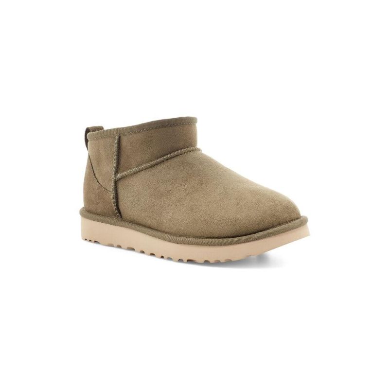 UGG Classic Ultra Mini Burnt Olive Sheepskin Unisex Stivali da neve bassi 1116109