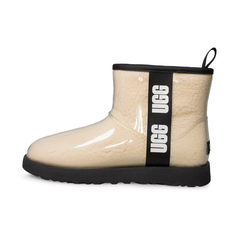 UGG Classic Clear Mini Warm Natural Wool Lining TPU Upper Women Snow Boots 1113190