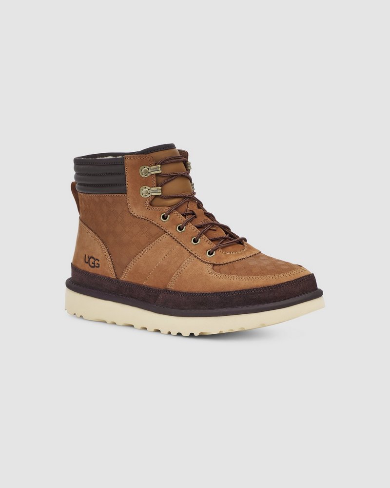 UGG Highland Sport EZ Graphic Chestnut Nubuck Unisex Hiking Boots 1130727