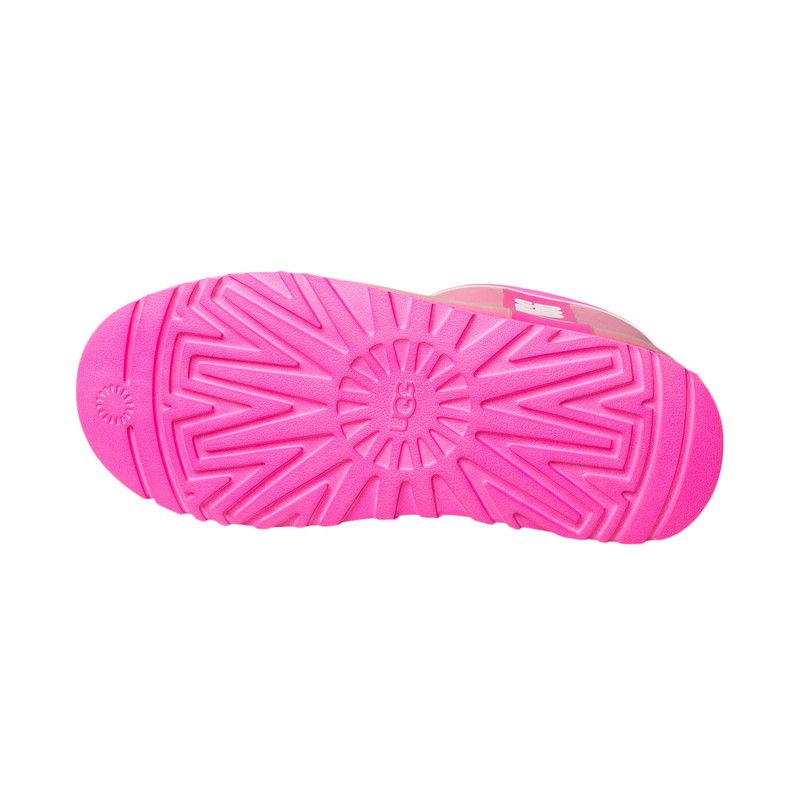 UGG Classic Clear Mini Warm Rock Rose Wool Lining TPU Upper Women Snow Boots 1113190