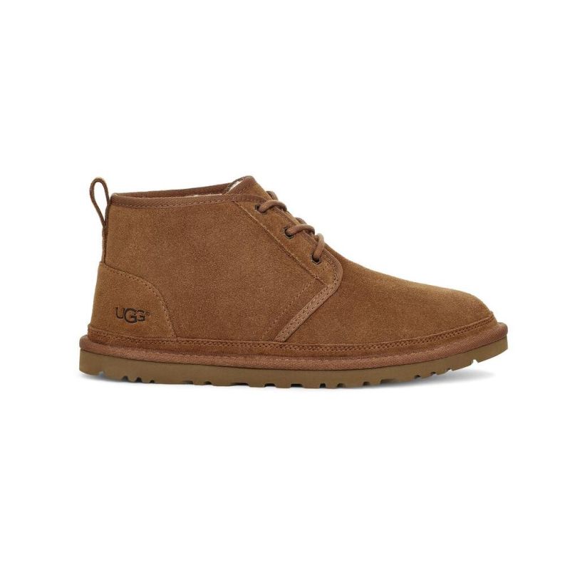 UGG Neumel Iconic Chestnut Suede Wool Lining Unisex Chukka Boots 3236