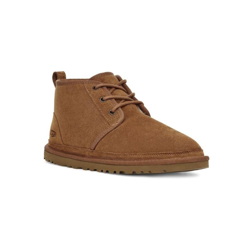 UGG Neumel Iconic Chestnut Suede Wool Lining Unisex Chukka Boots 3236