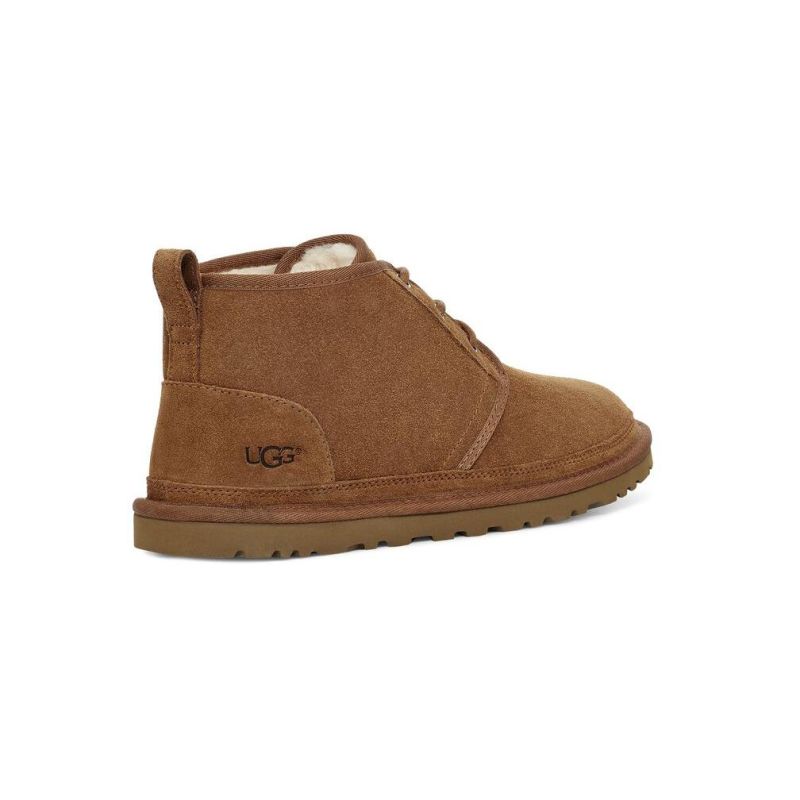 UGG Neumel Iconic Chestnut Suede Wool Lining Unisex Chukka Boots 3236