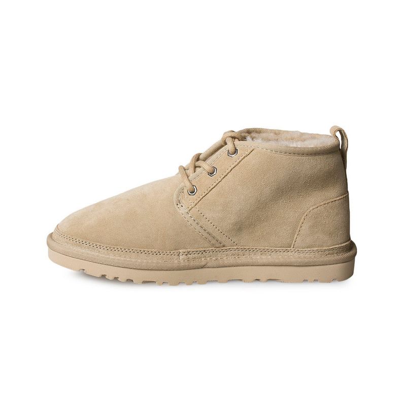 UGG Neumel Iconic Beige Suede Wool Lining Unisex Chukka Boots 3236