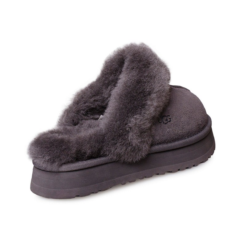 UGG Disquette Hot Grey Suede Women's Slippers 1122550