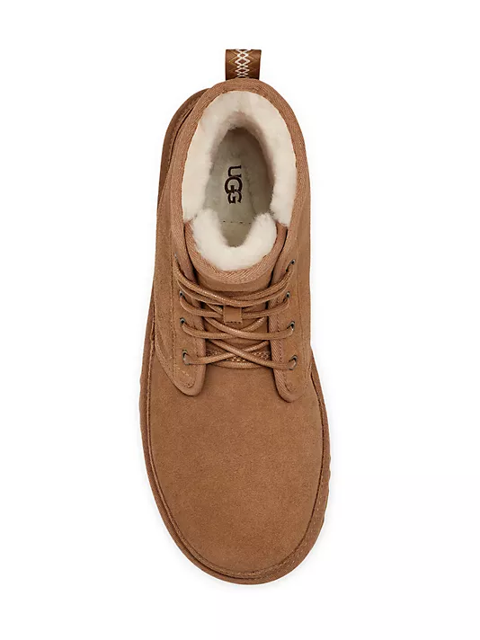 UGG Harkley High Chestnut Suede Wool Lining Men Chukka Boots 190108213898