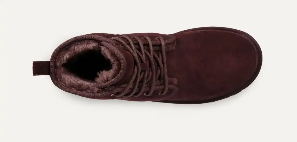 UGG Harkley High Burnt Cedar Suede Wool Lining Men Chukka Boots 190108213898