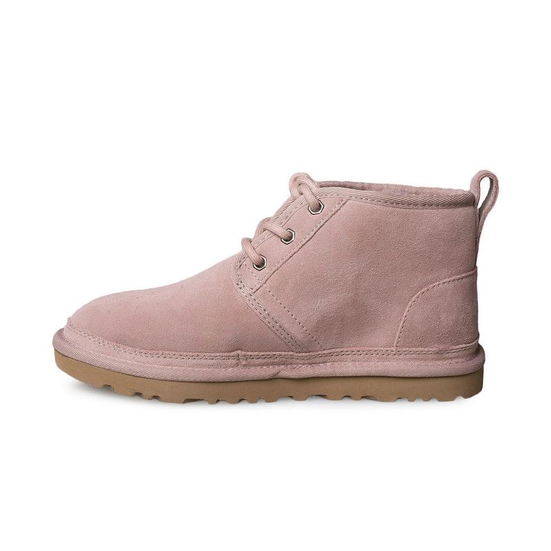 UGG Neumel Iconic Pink Suede Wool Lining Unisex Chukka Boots 3236